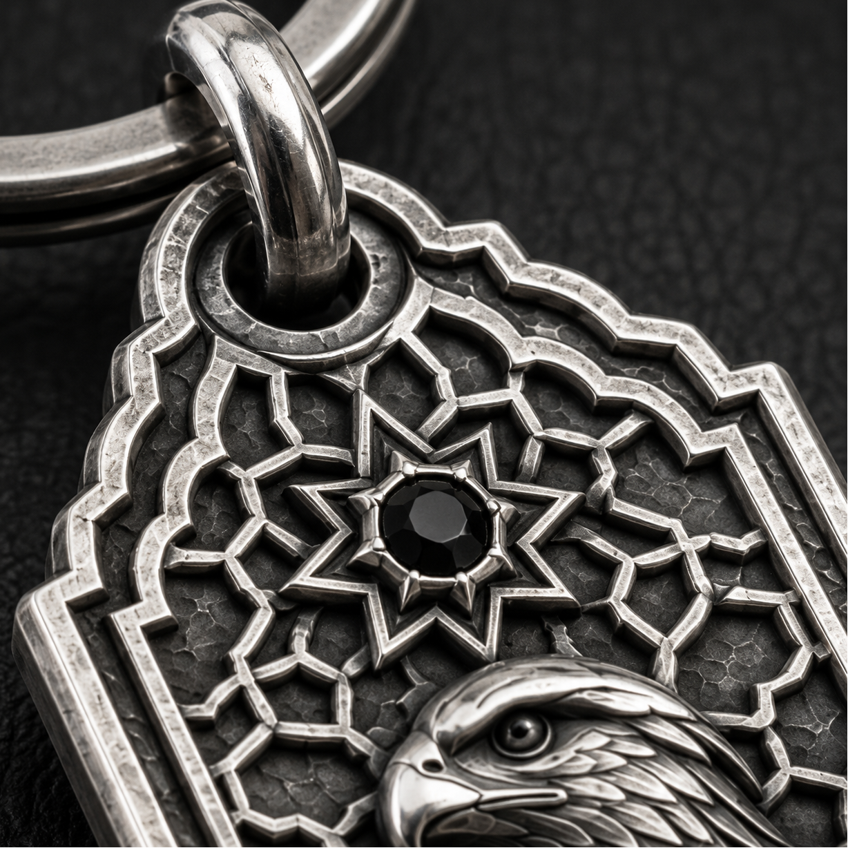 Desert Falcon Key Tag