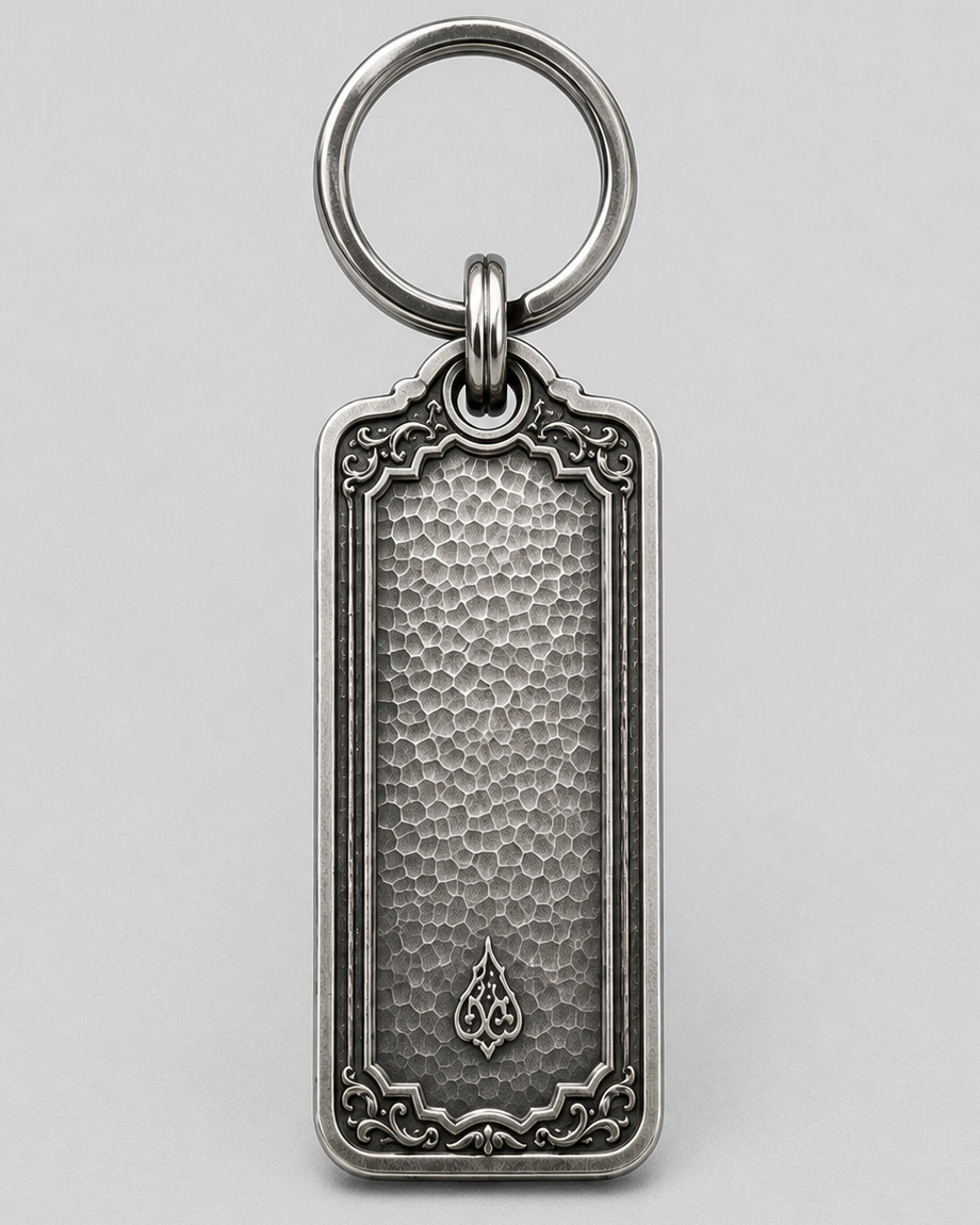 Equestrian Crest Personalized Key Tag, alternate car-key pairing