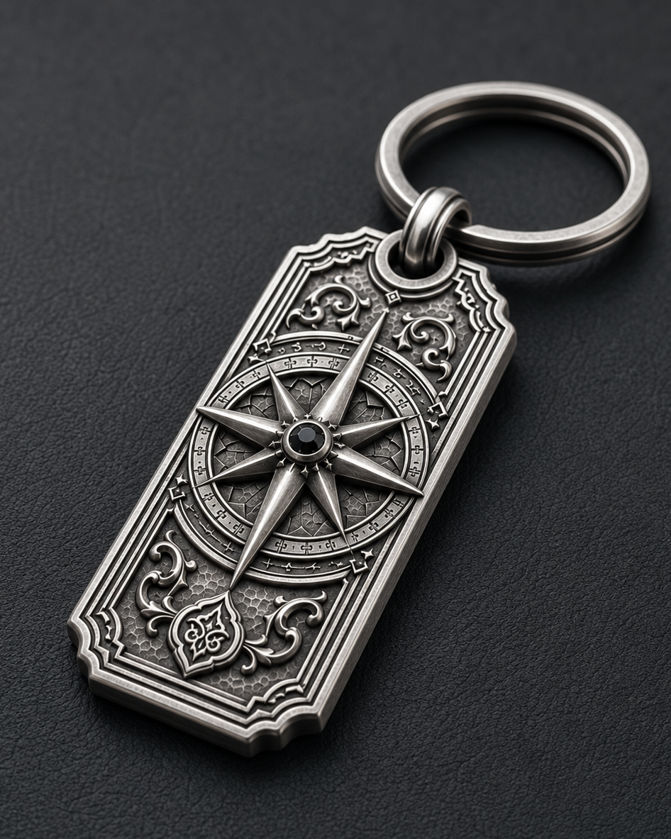 Meridian Heirloom Personalized Key Tag, personalized back example