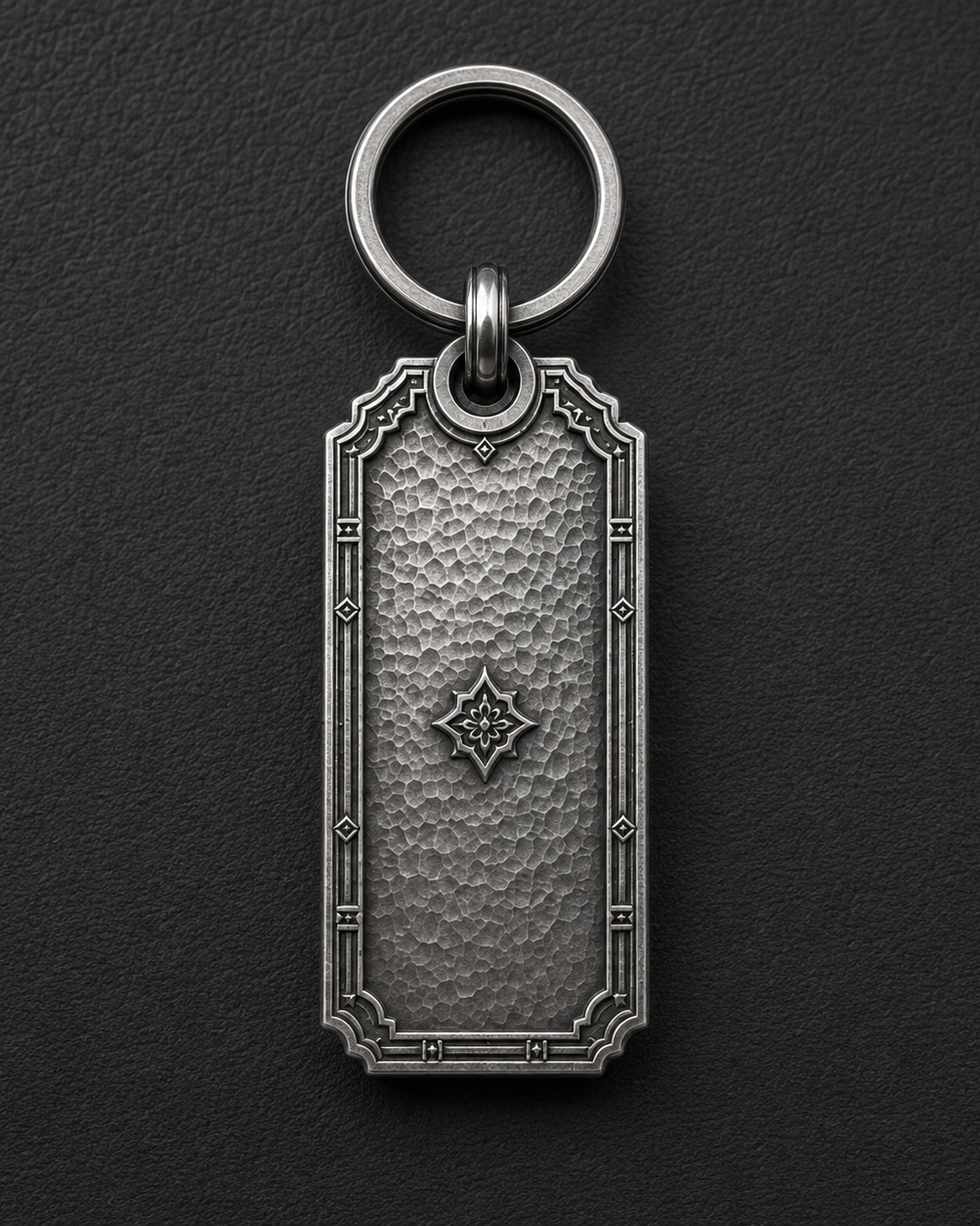 Meridian Heirloom Personalized Key Tag, engraved front detail