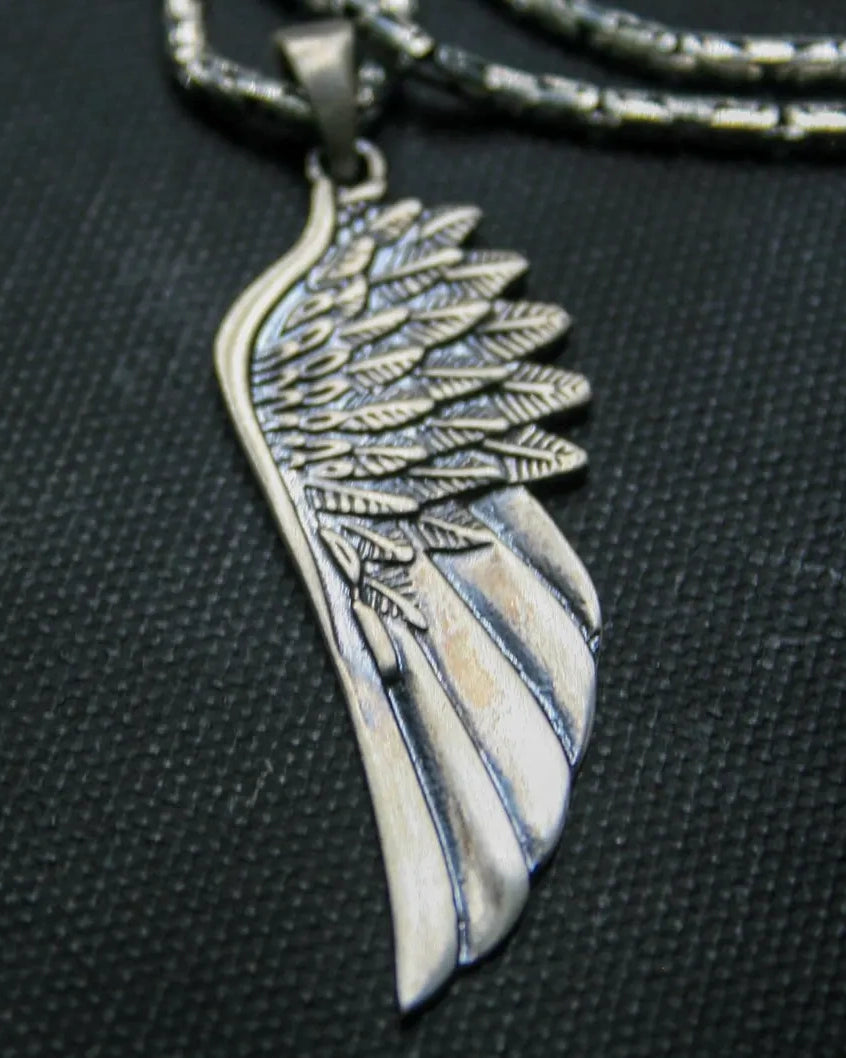 Angel Wing 925 Silver Pendant, making-process view
