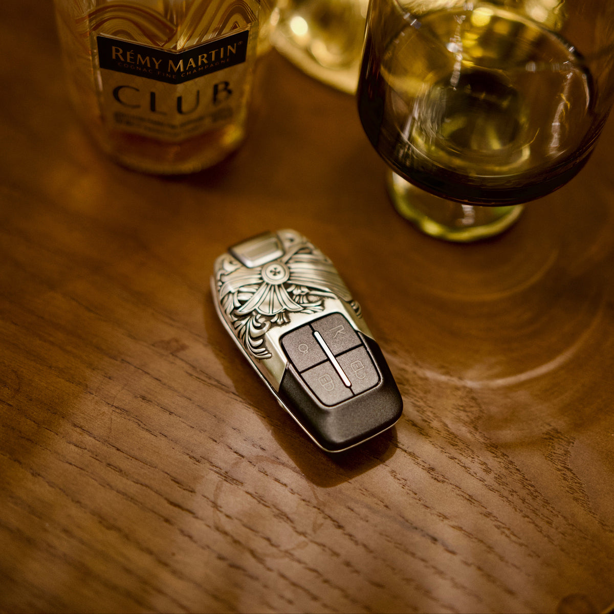 Custom Ferrari Key Case, front lifestyle view