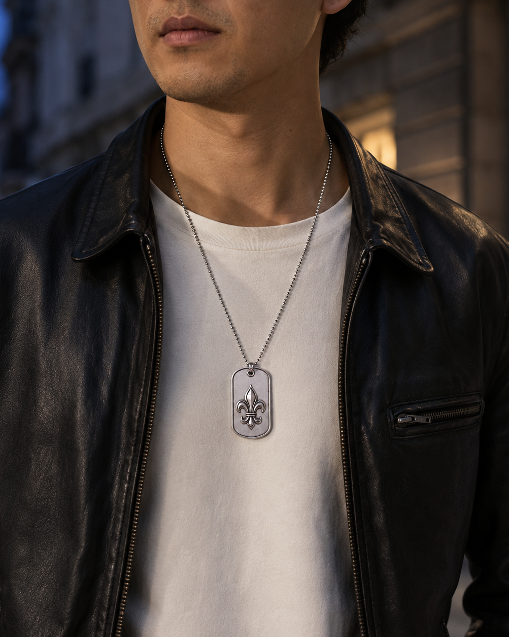 Ignis Flower-de-Luce 925 Silver I.D. Tag, alternate car-key pairing