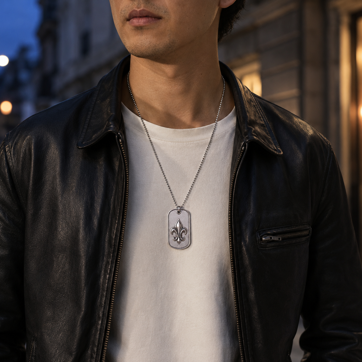 Ignis Flower-de-Luce 925 Silver I.D. Tag, alternate car-key pairing