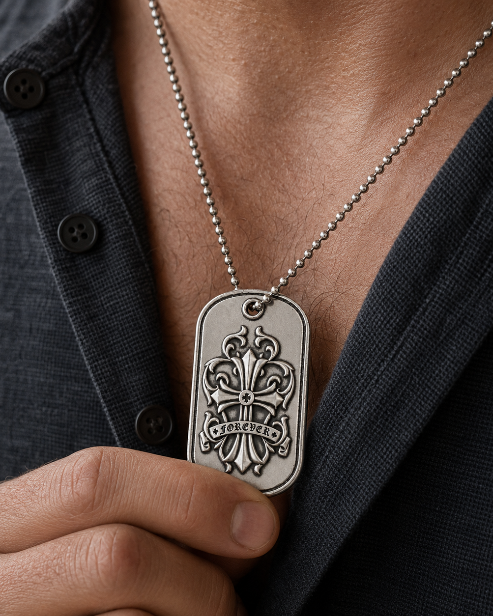 Ignis Identity Forever 925 Silver Tag, back view