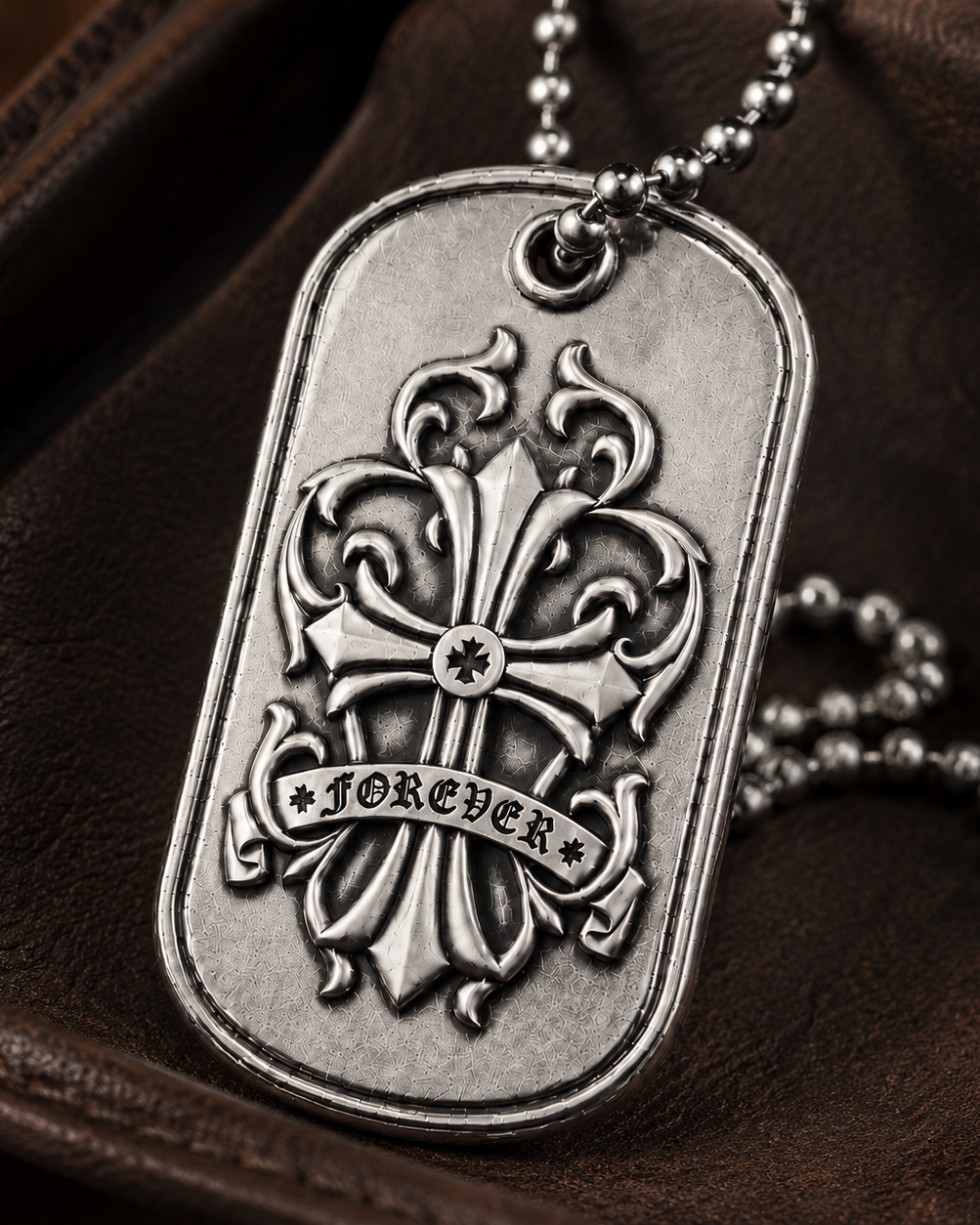 Ignis Identity Forever 925 Silver Tag, personalized back example