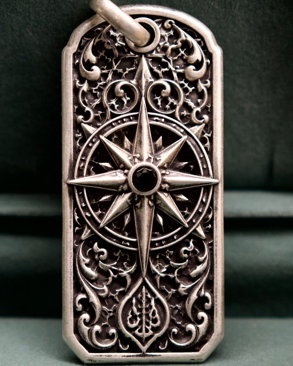 Meridian Heirloom Personalized Key Tag, back view