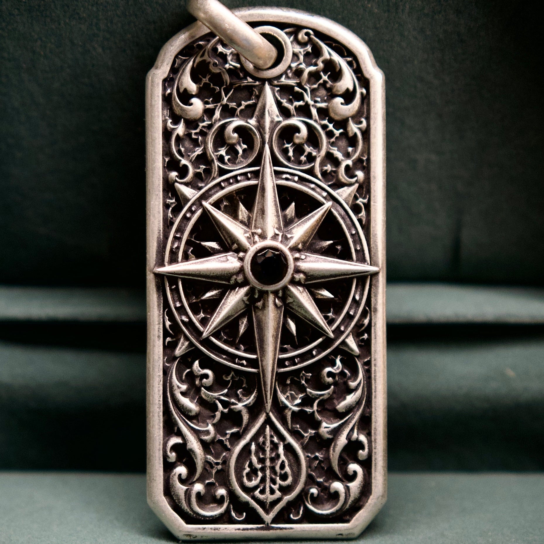 Meridian Heirloom Personalized Key Tag, back view