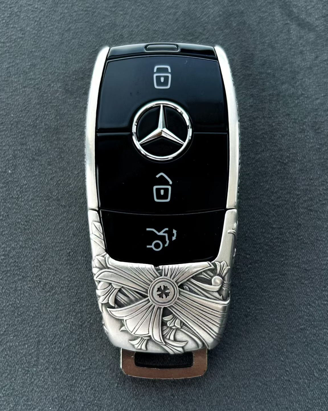 Personalized Mercedes Slim Rectangle Key Case, lifestyle display, alternate view 8