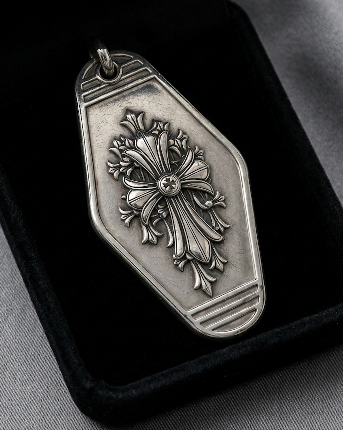 silver keychain