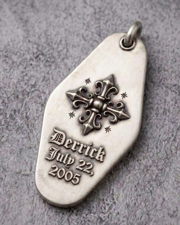 silver keychain