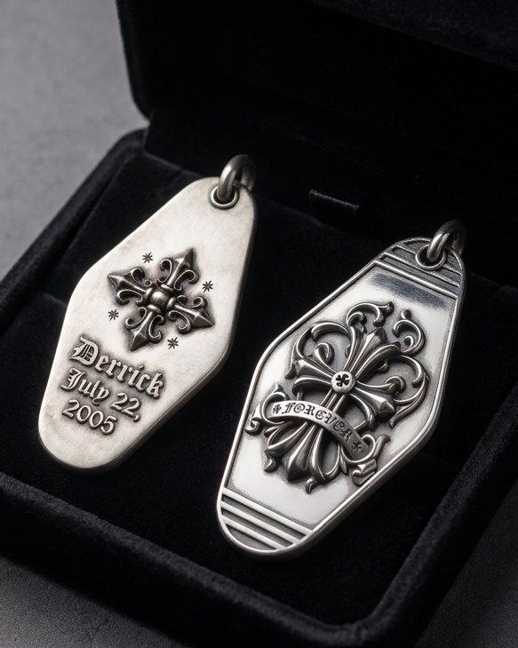 silver keychain