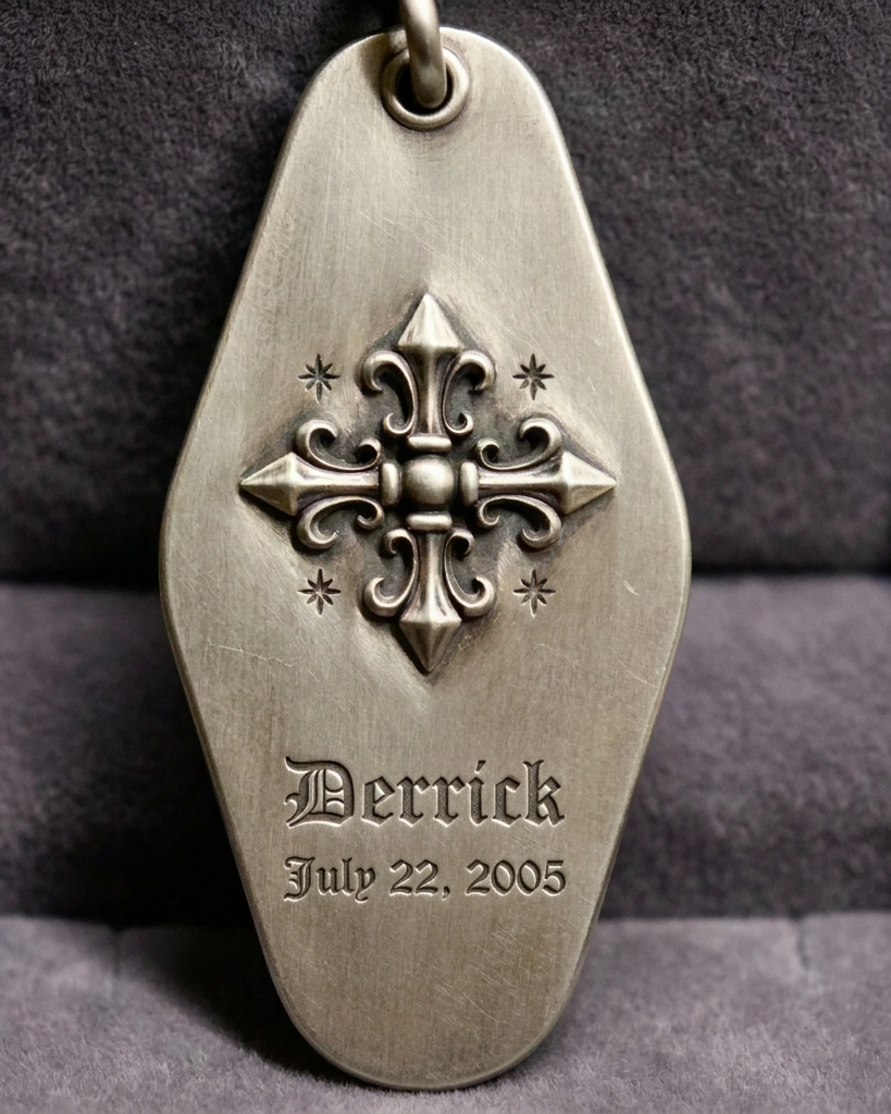 silver keychain