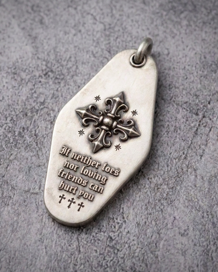 silver keychain