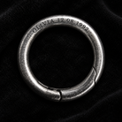 Key ring showing a name and date engraving example