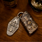 Cathedral Cross Personalized Keychain