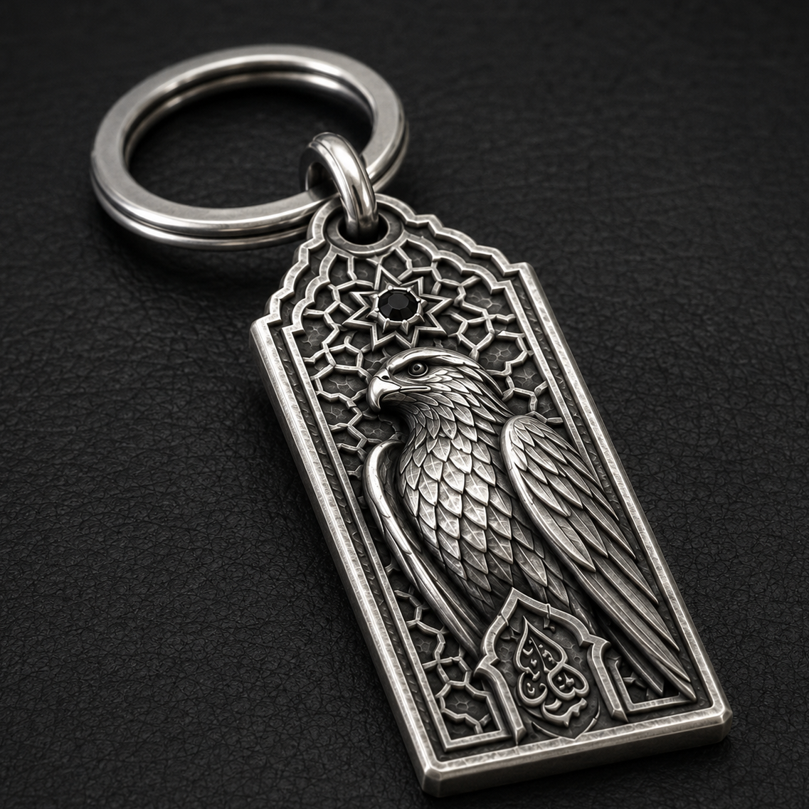 Desert Falcon Key Tag