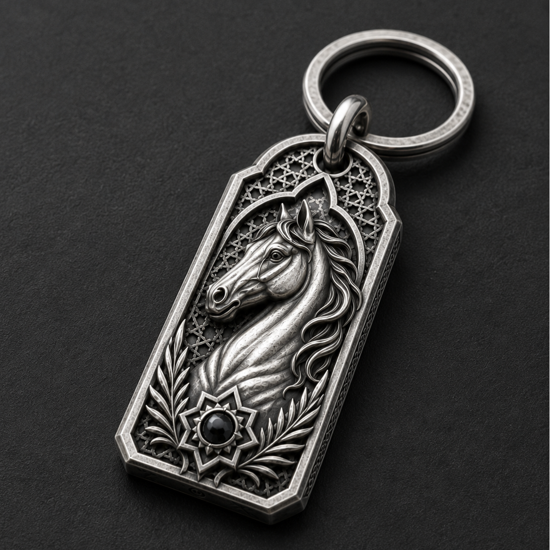 Desert Stallion Key Tag