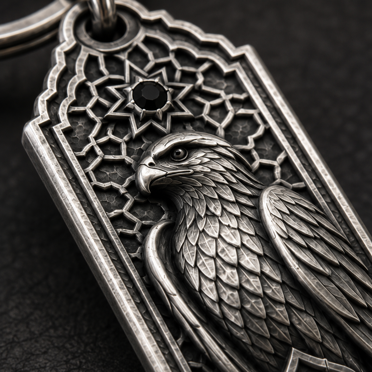 Desert Falcon Key Tag