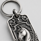 Equestrian Crest Key Tag
