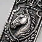 Equestrian Crest Key Tag
