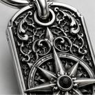 Royal Compass Key Tag