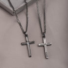 Bible Verse 925 Silver Cross Pendant, personalized back example