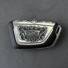 Cadillac Silver Key Case for 4/5/6-Button Keys, alternate angle