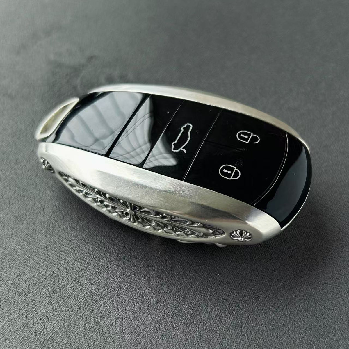 Custom Bentley Key Case, front button view
