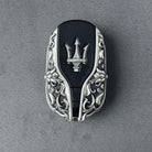 Custom Maserati Key Case, front button view