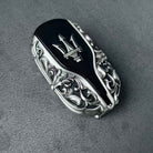 Custom Maserati Key Case, front three-quarter view