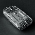 Custom Rolls-Royce Key Case, front button detail