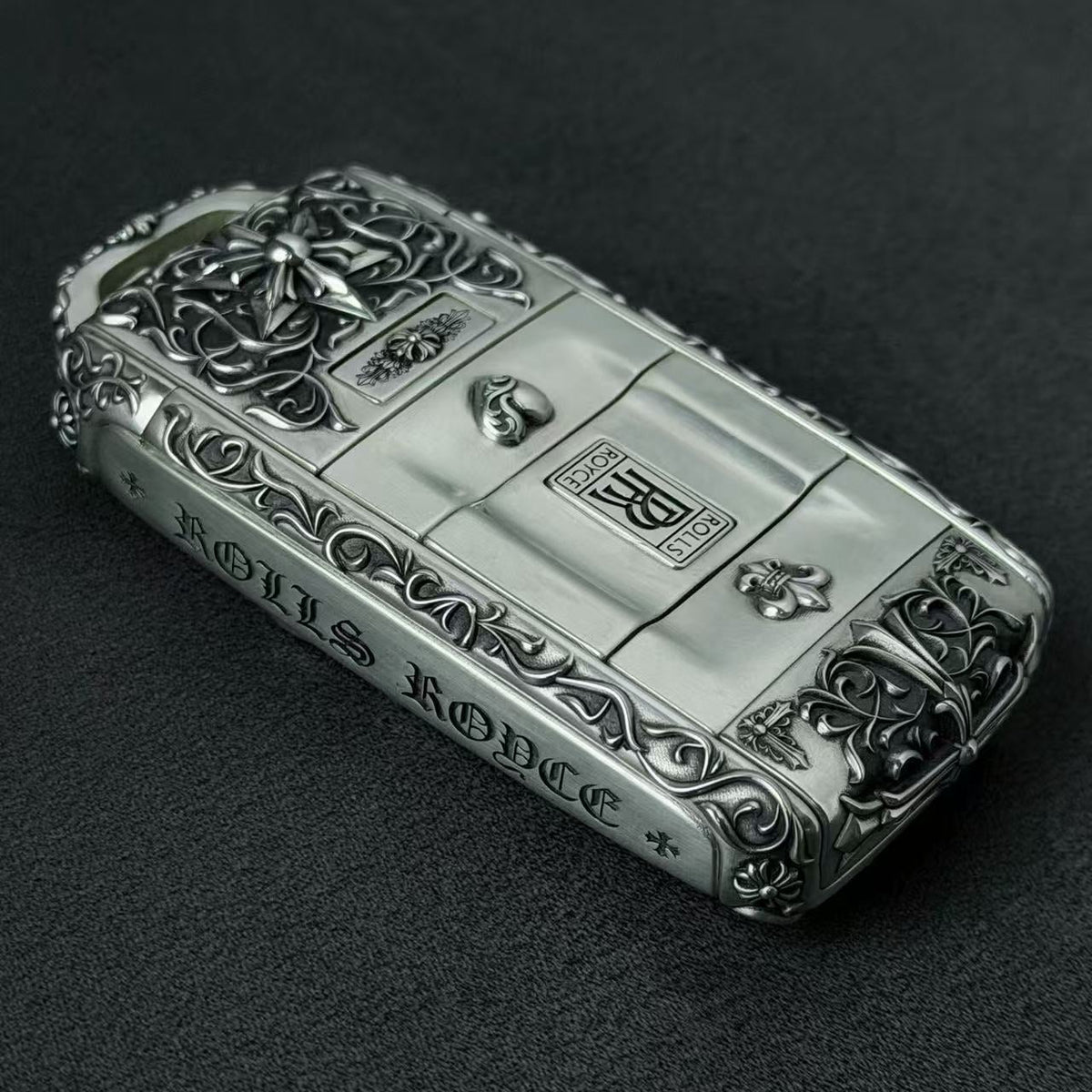 Custom Rolls-Royce Key Case, front three-quarter view