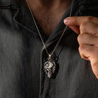 Dragon Cross 925 Silver Pendant, alternate car-key pairing