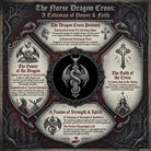 Dragon Cross 925 Silver Pendant, lifestyle display
