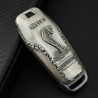 Ford Mustang Shelby GT350 Silver Key Case, back engraving detail