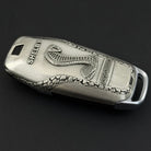 Ford Mustang Shelby GT350 Silver Key Case, front engraving detail