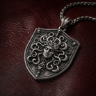 Gorgon's Shield Medusa Pendant, displayed on a dark surface
