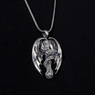 Gothic Dragon Cross 925 Silver Necklace, alternate car-key pairing
