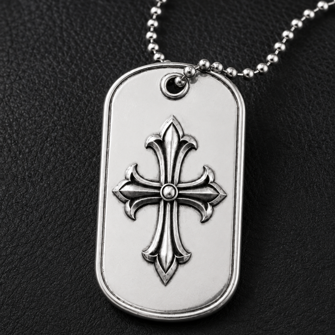 Ignis Identity 925 Silver I.D. Tag, alternate front view