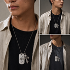 Ignis Identity 925 Silver I.D. Tag, lifestyle display