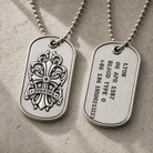 Ignis Identity Forever 925 Silver Tag, front view beside a car key