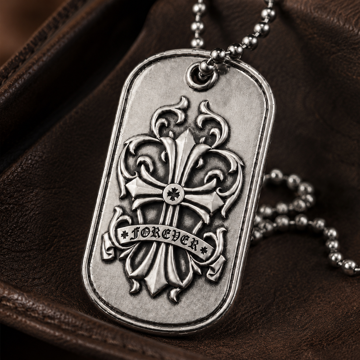 Ignis Identity Forever 925 Silver Tag, personalized back example