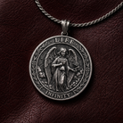 Life & Death Double-Sided Medallion, displayed on a dark surface