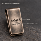 Money clip personalization guide for a custom name and meaningful date