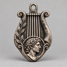 Apollo keychain charm design preview, front view