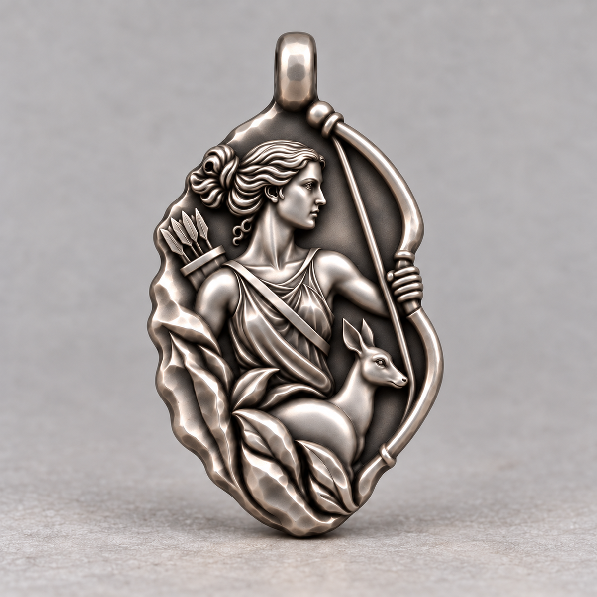 Artemis upgraded mythology pendant front; design visualization