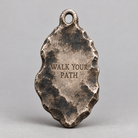 Artemis charm, personalized back engraving example: WALK YOUR PATH