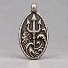 Poseidon upgraded mythology pendant front; design visualization
