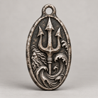 Poseidon keychain charm design preview, front view